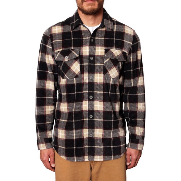 🆕Freedom Foundry Men’s Size XL Plaid Fleece Flannel NWOT - Picture 1 of 11